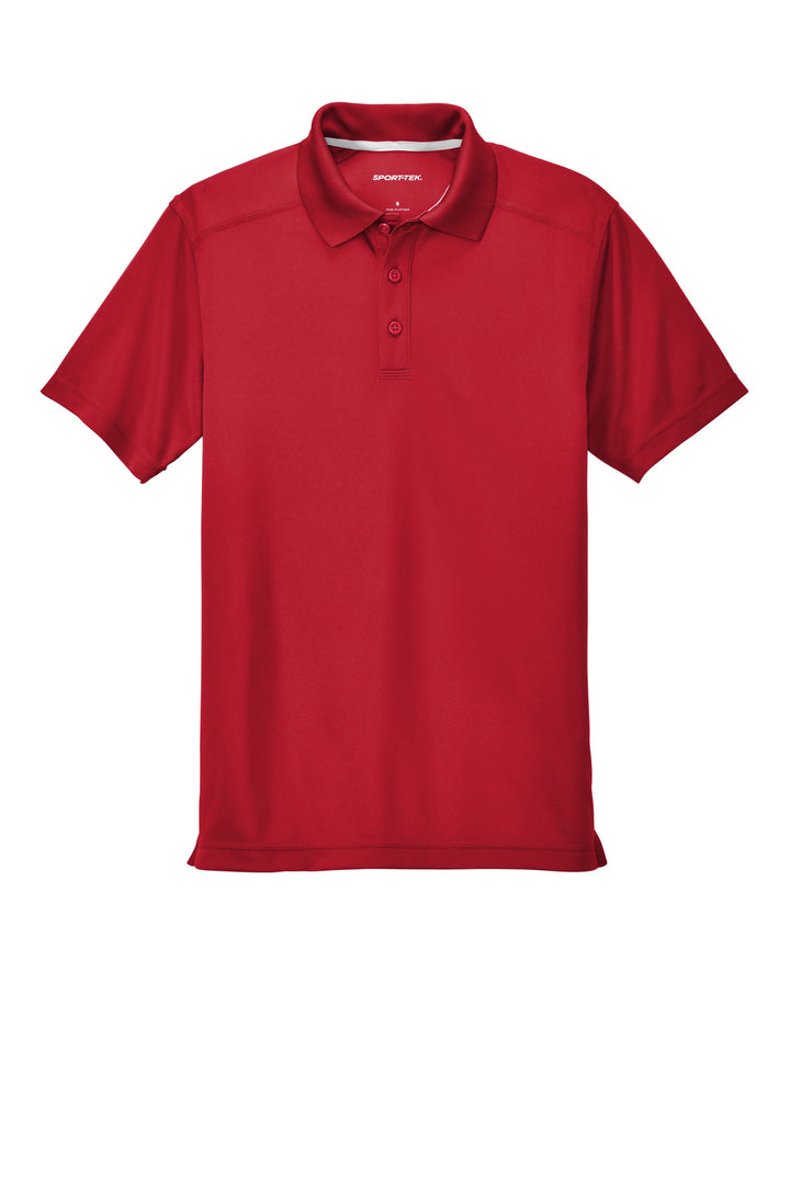 Front View of True Red Sport-Tek PosiCharge Micro-Mesh Polo. ST680