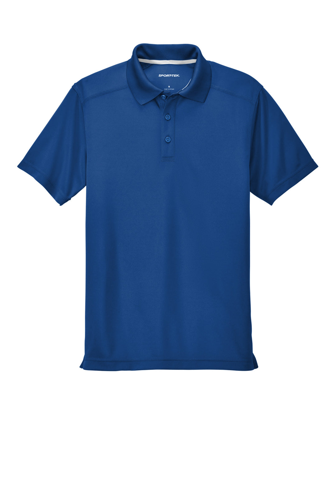 Front View of True Royal Sport-Tek PosiCharge Micro-Mesh Polo. ST680