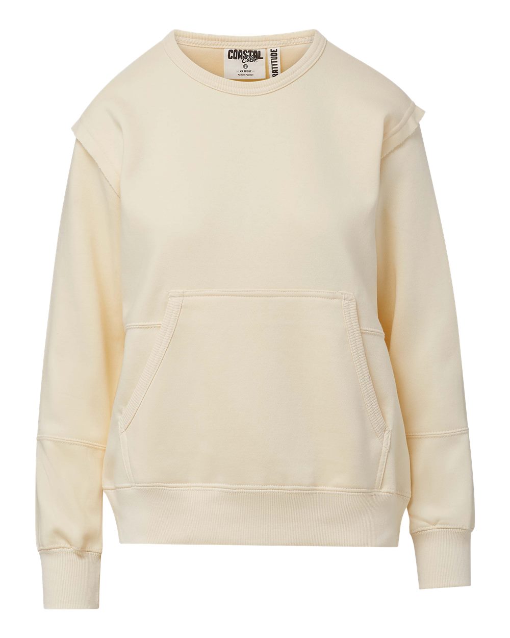 Front View of Vanilla Women's Coastal Color™ Sweatshirt - W25167