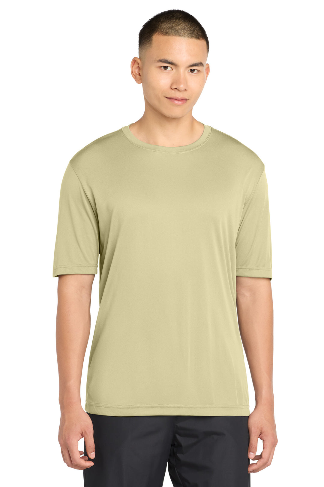 Front View of Vegas Gold Sport-Tek PosiCharge Competitor Tee. ST350