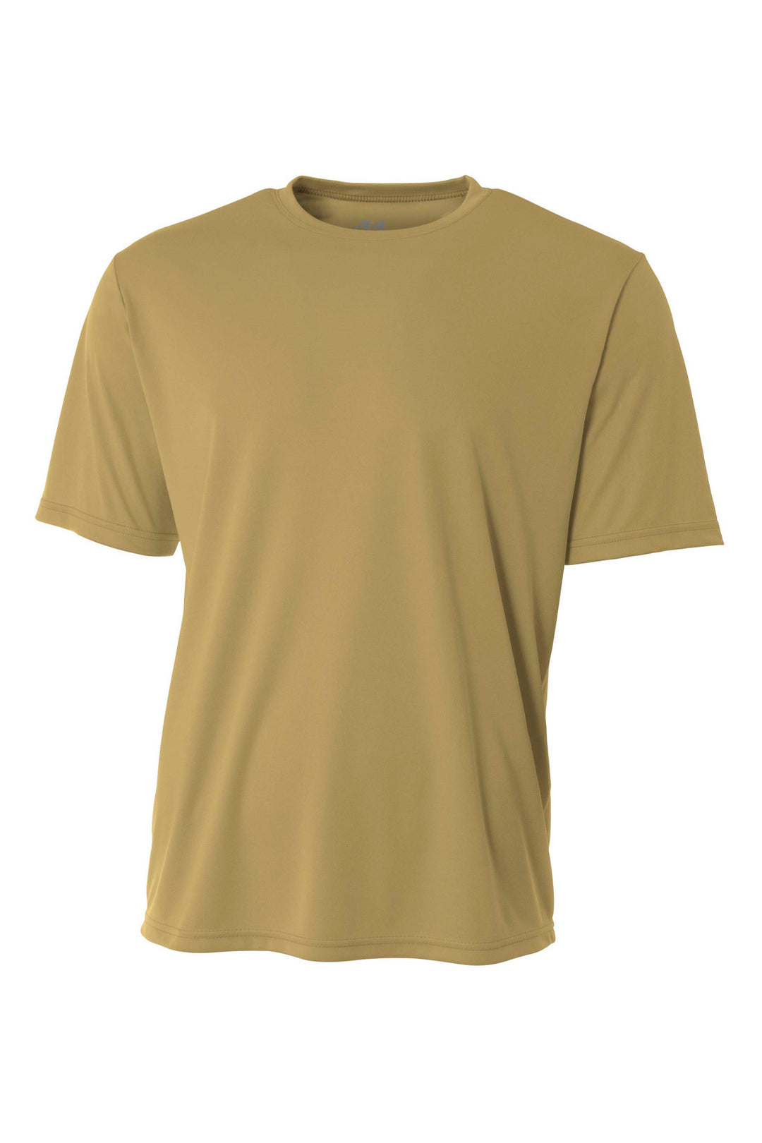 Front View of VegasGold A4 Cooling Performance Short Sleeve Tee A4N3142