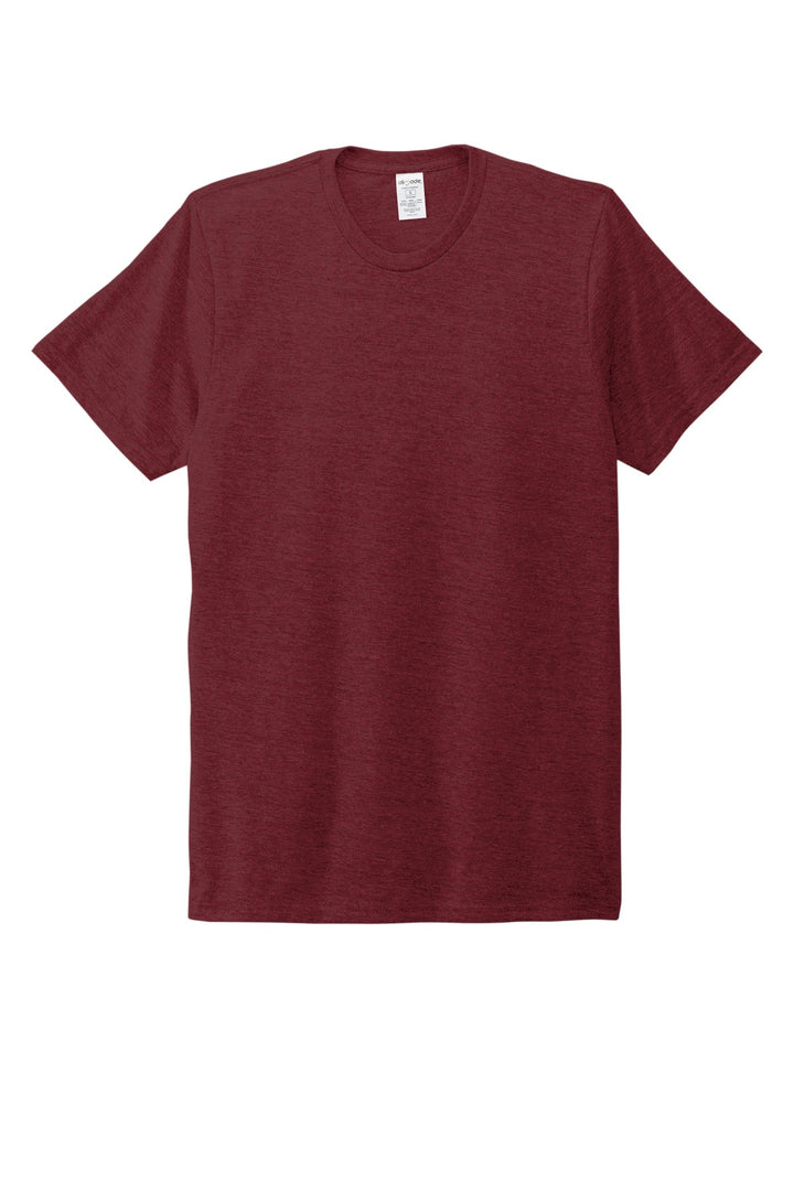 Front View of Vino Red Allmade Unisex Tri-Blend Tee AL2004