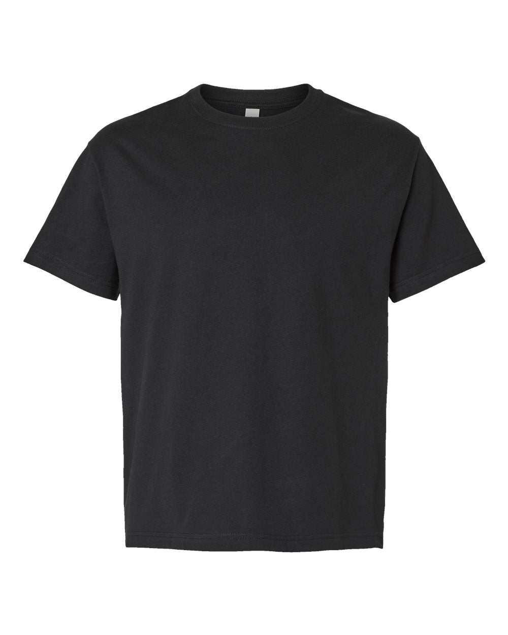 Front View of Vintage Black 6 oz. Heavyweight Tee - 3010