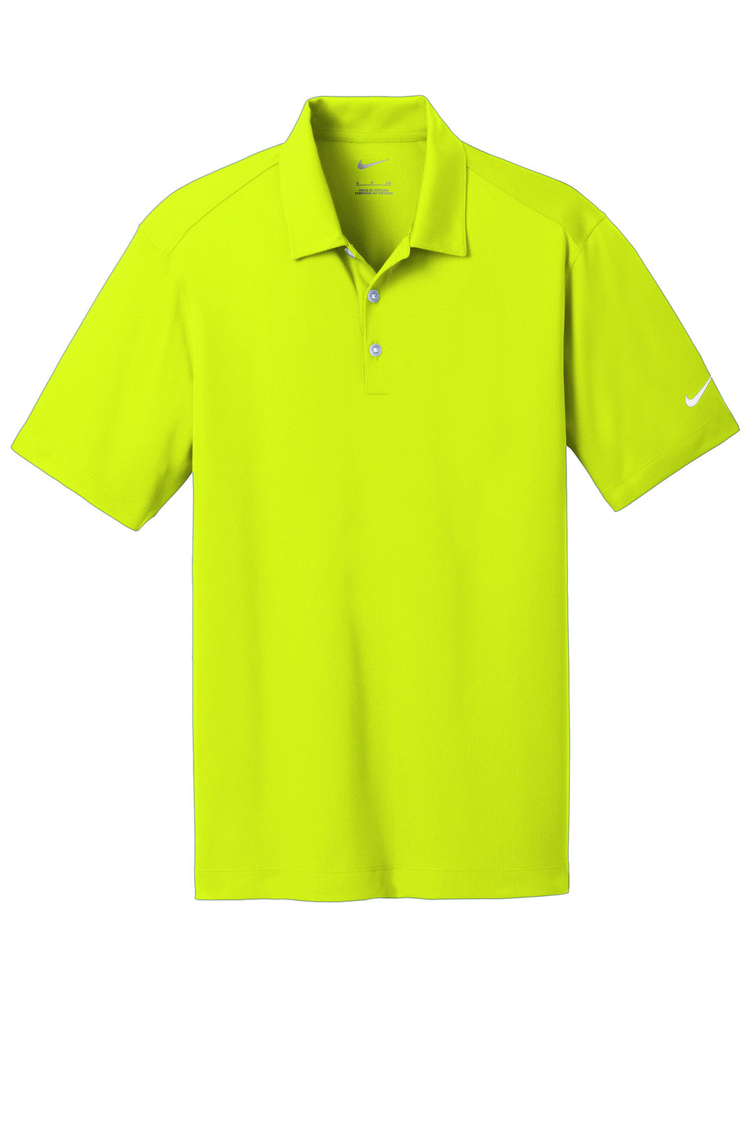Front View of Volt Nike Dri-FIT Vertical Mesh Polo. 637167