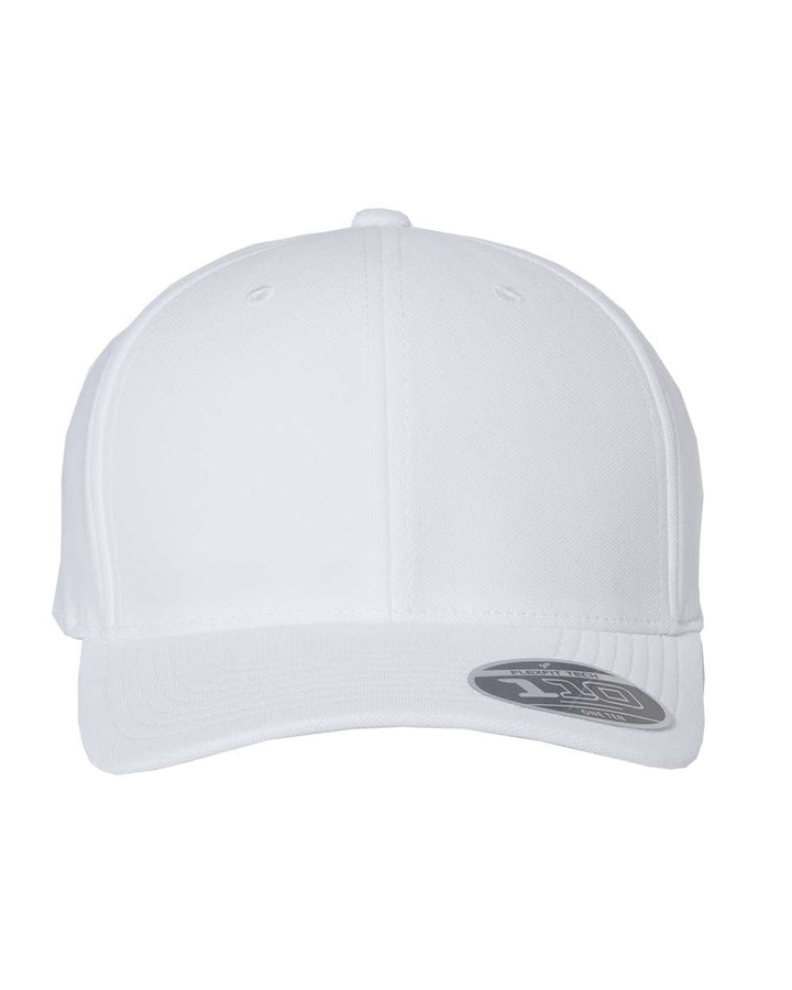 Front View of White 110® Cool & Dry Mini-Piqué Cap - 110P