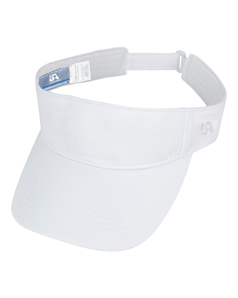 Front View of White Hawkeye Visor - 5514