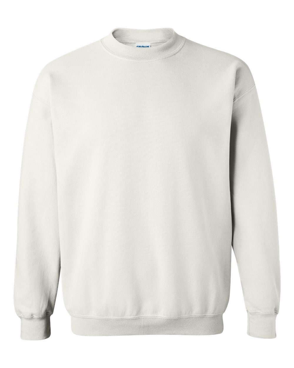 Front View of White Heavy Blend™ Crewneck Sweatshirt - 18000