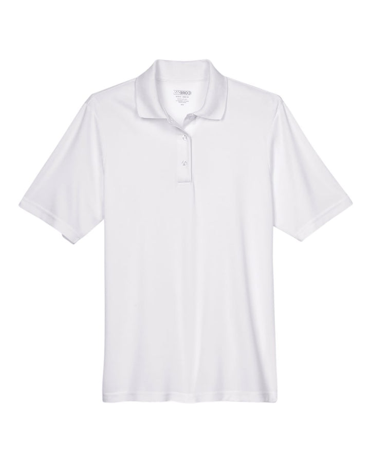 Front View of White Men's Tall Origin Performance Piqué Polo - 88181T