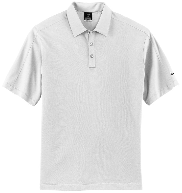 Front View of White Nike Tech Sport Dri-FIT Polo. 266998