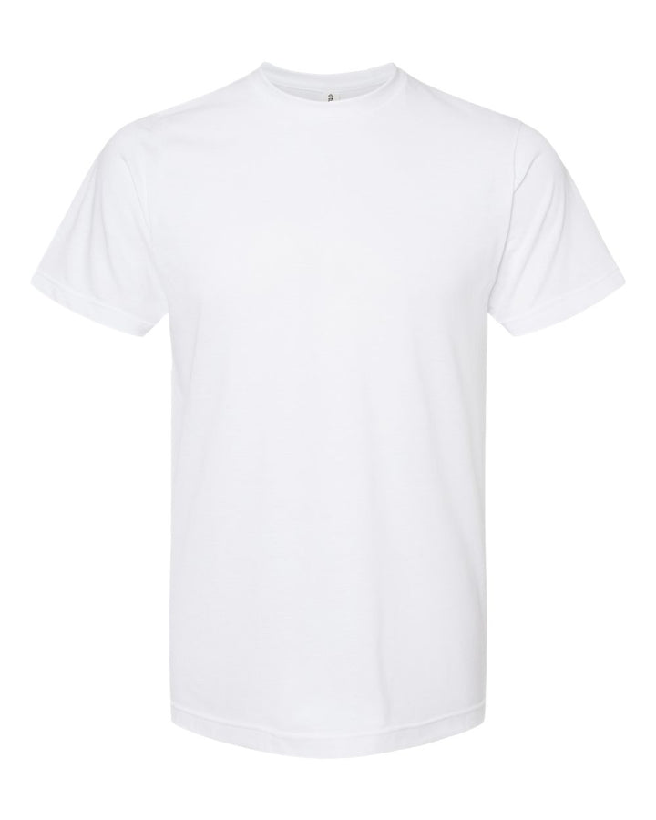Front View of White Poly-Rich T-Shirt - 241