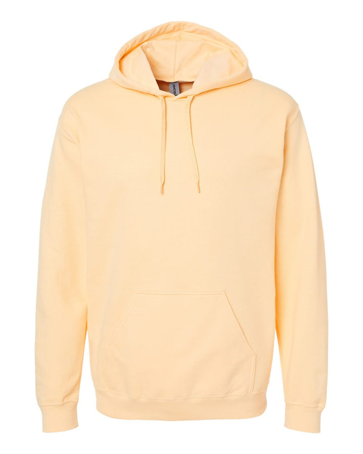 Front View of Yellow Haze Softstyle® Midweight Hooded Sweatshirt - SF500