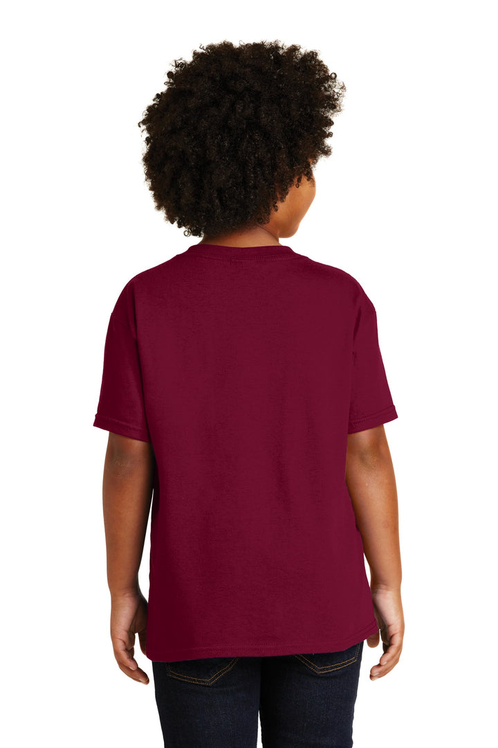 Garnet Gildan - Youth Heavy Cotton 100% Cotton T-Shirt. 5000B
