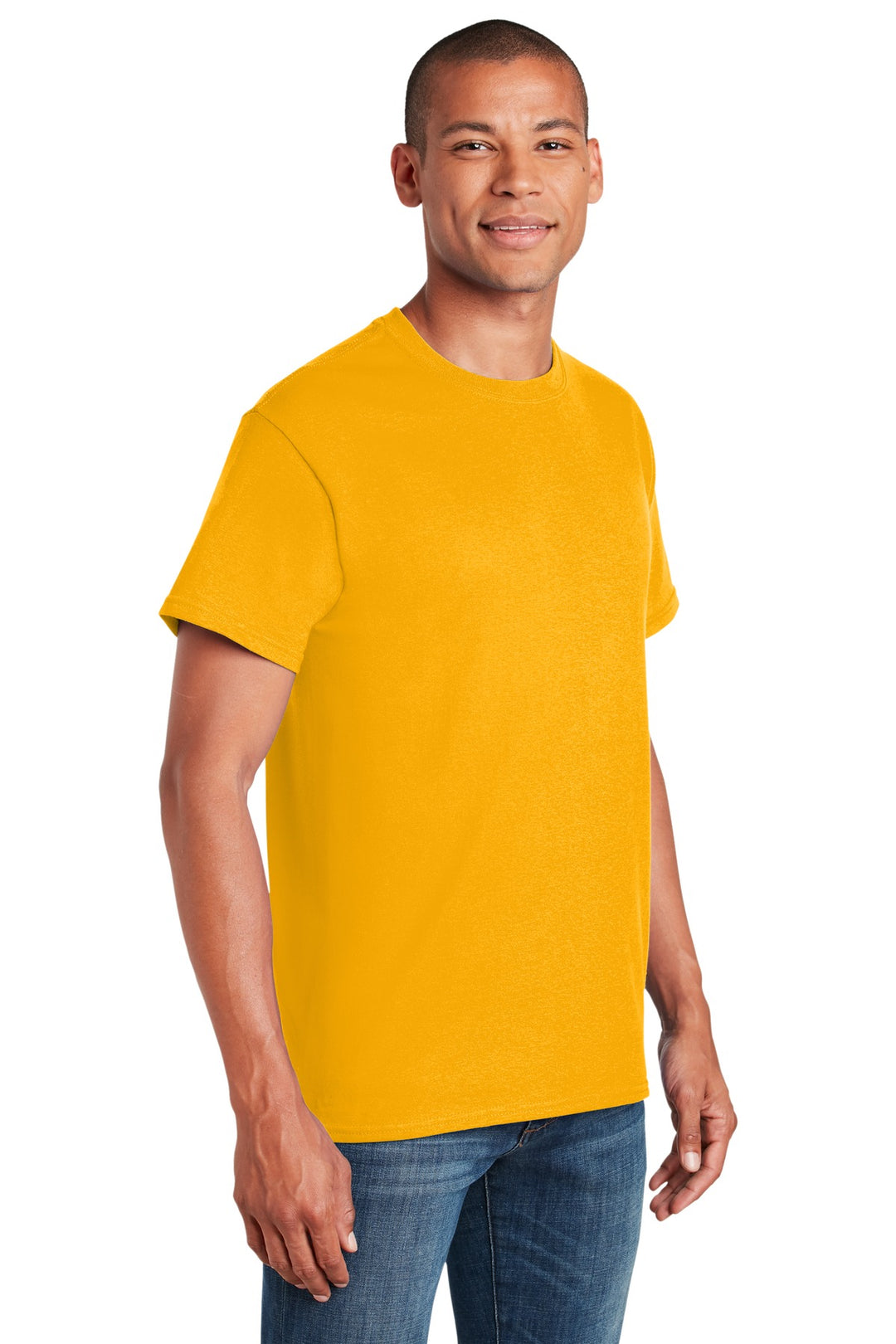Gold Gildan - Heavy Cotton 100% Cotton T-Shirt. 5000