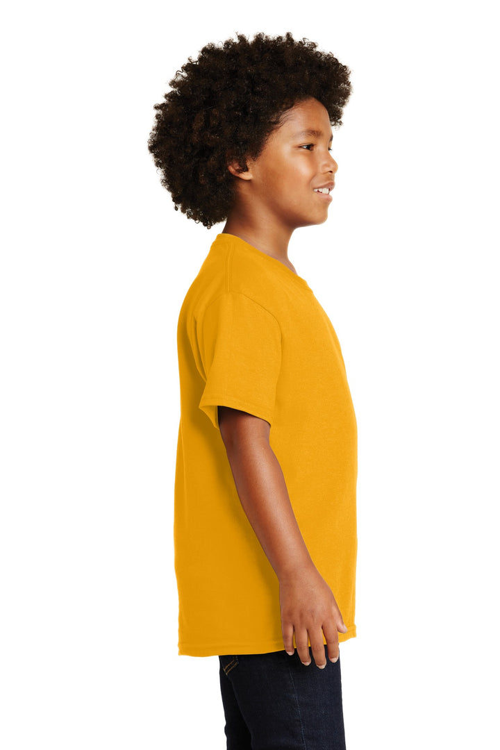 Gold Gildan - Youth Ultra Cotton 100% US Cotton T-Shirt. 2000B