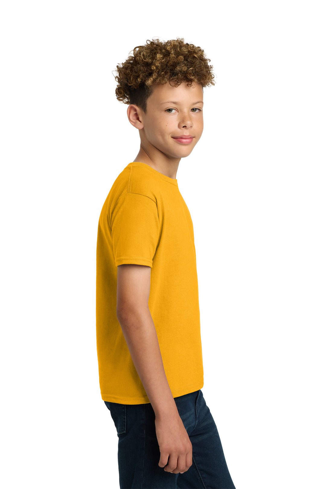 Gold Gildan - Youth Ultra Cotton 100% US Cotton T-Shirt. 2000B