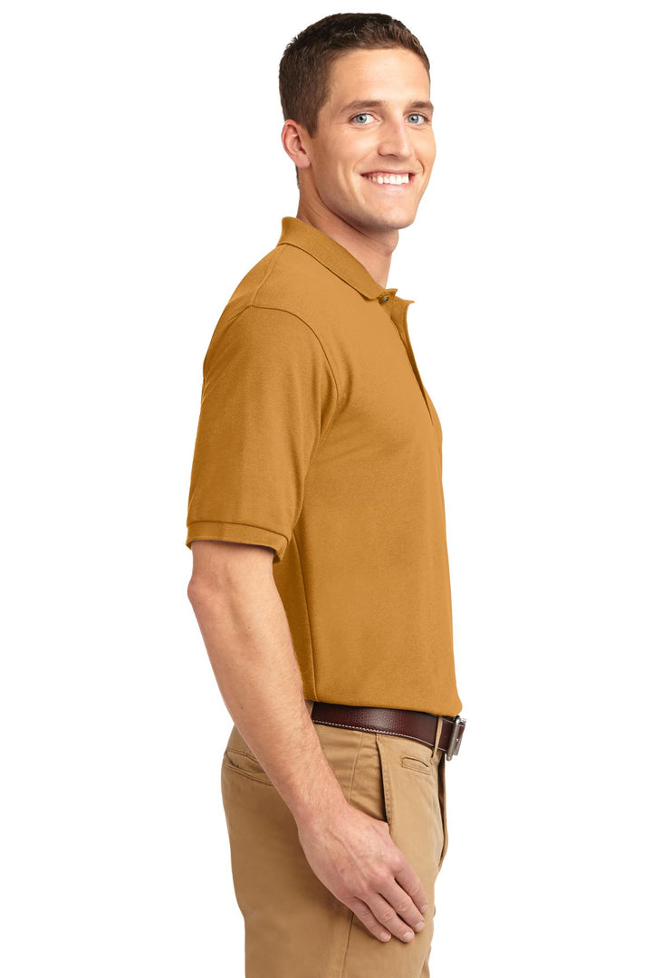 Gold Port Authority Silk Touch Polo K500