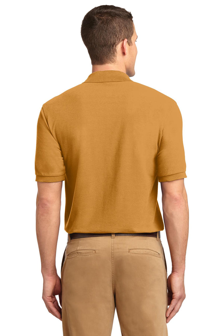 Gold Port Authority Silk Touch Polo K500