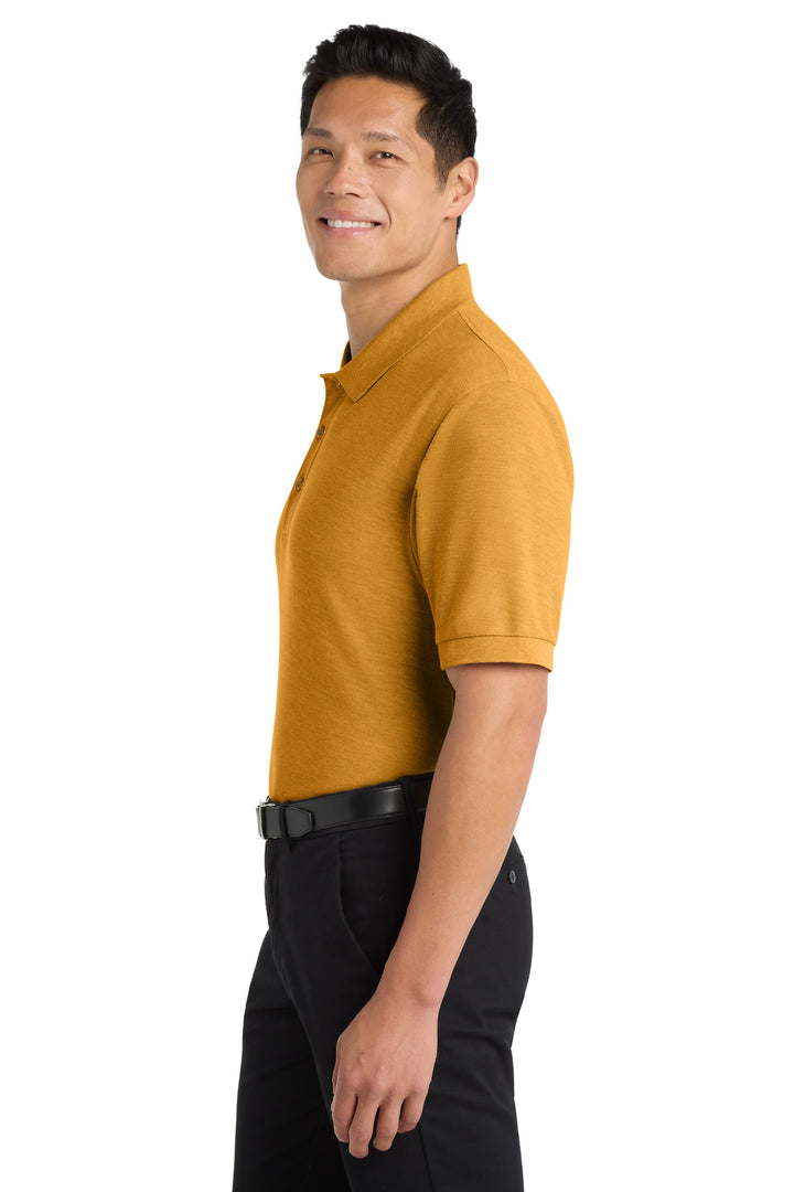 Gold Port Authority Silk Touch Polo K500