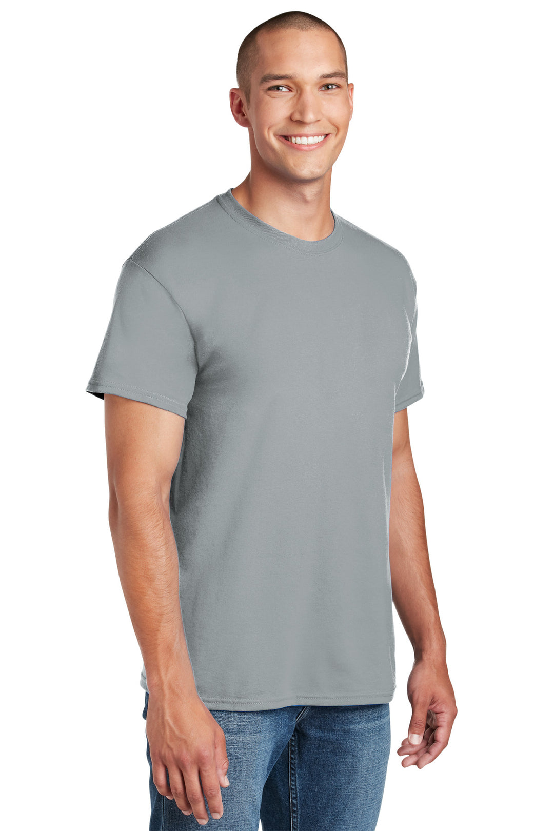 Gravel Gildan DryBlend 50 Cotton/50 Poly T-Shirt. 8000