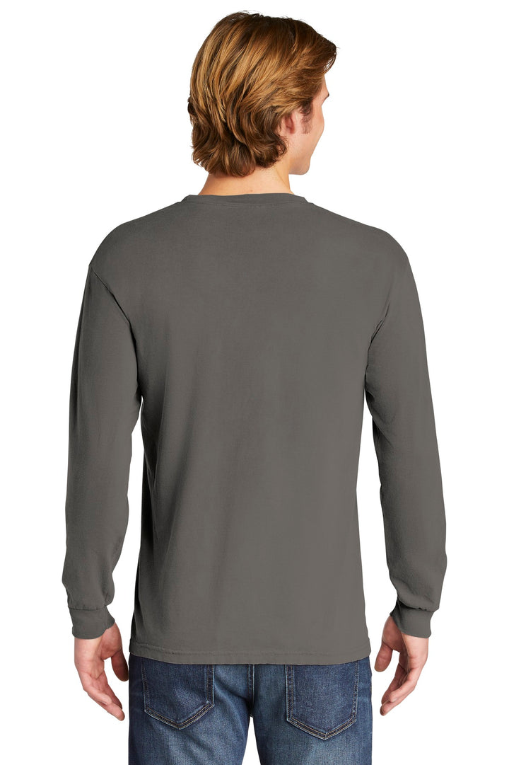 Grey COMFORT COLORS Heavyweight Ring Spun Long Sleeve Tee. 6014