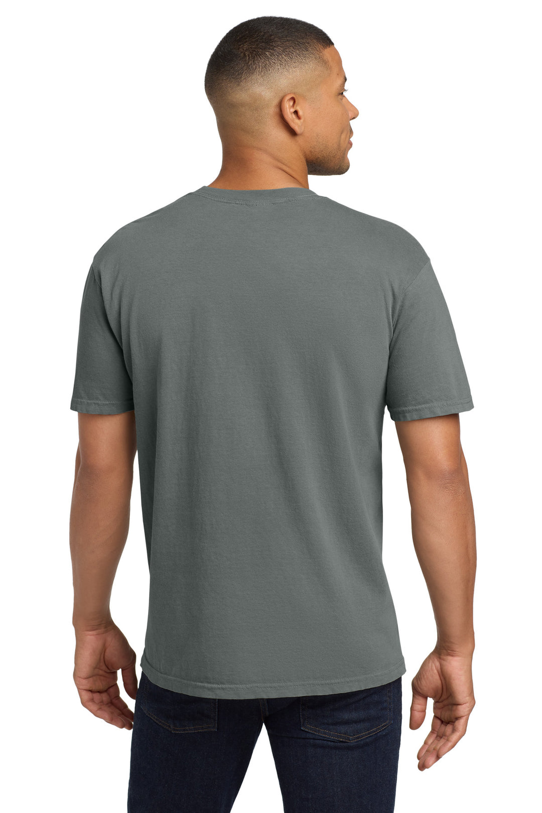 Grey COMFORT COLORS Heavyweight Ring Spun Pocket Tee. 6030