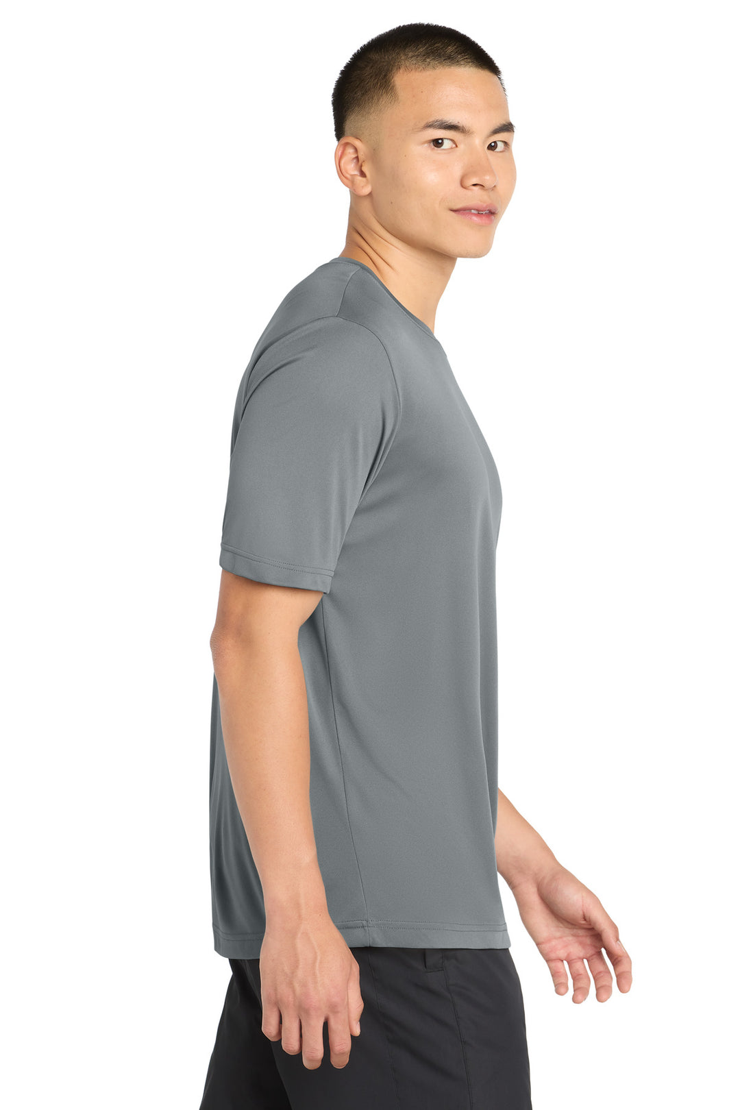Grey Concrete Sport-Tek PosiCharge Competitor Tee. ST350