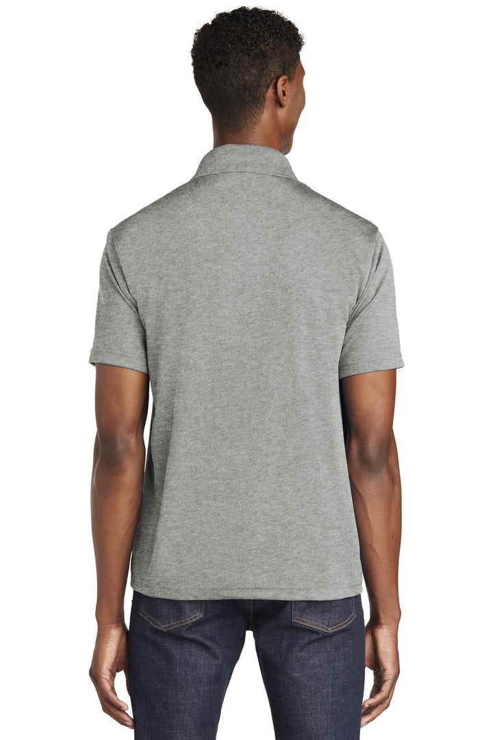 Grey Heather Sport-Tek PosiCharge RacerMesh Polo. ST640
