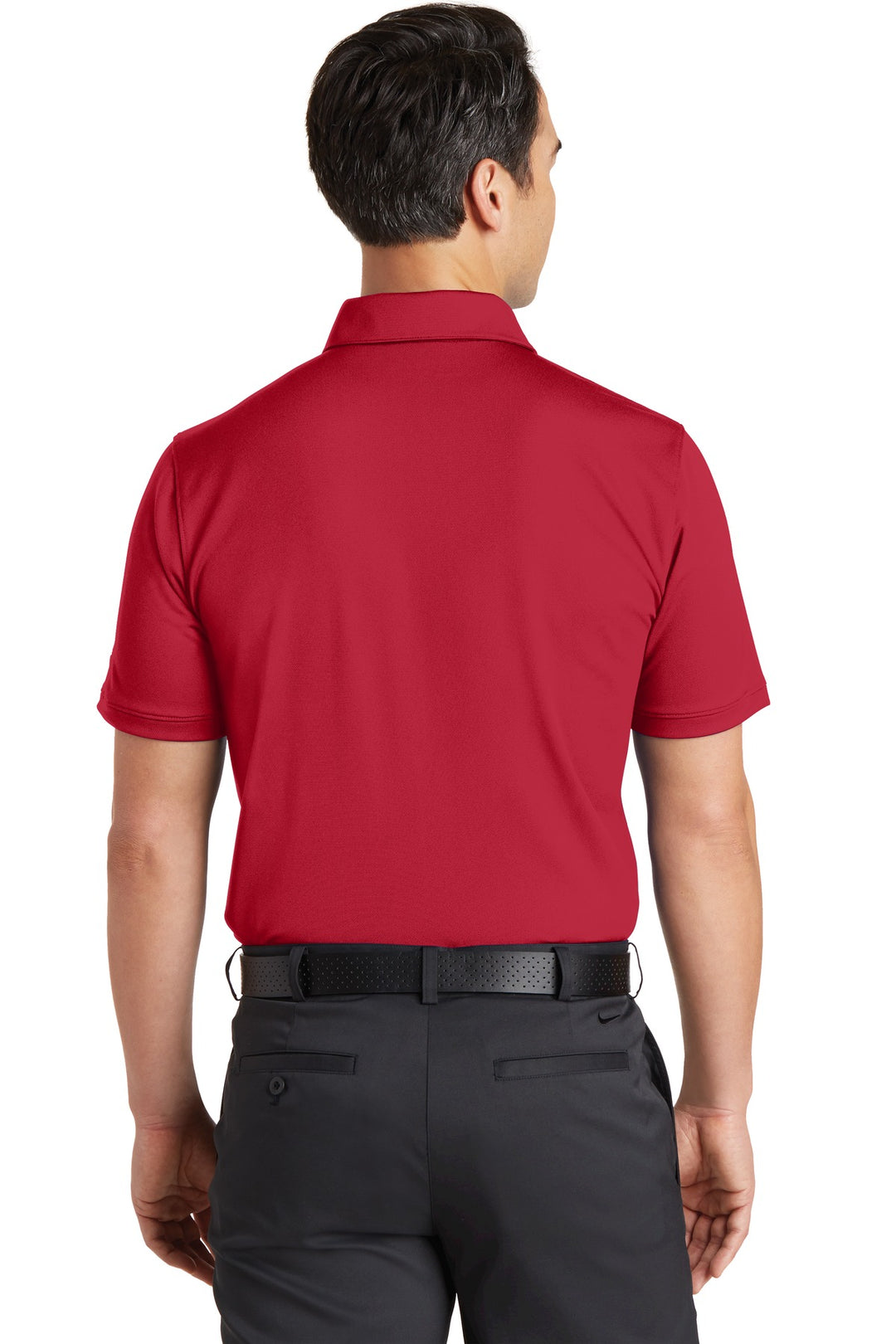 Gym Red Nike Dri-FIT Solid Icon Pique Modern Fit Polo. 746099