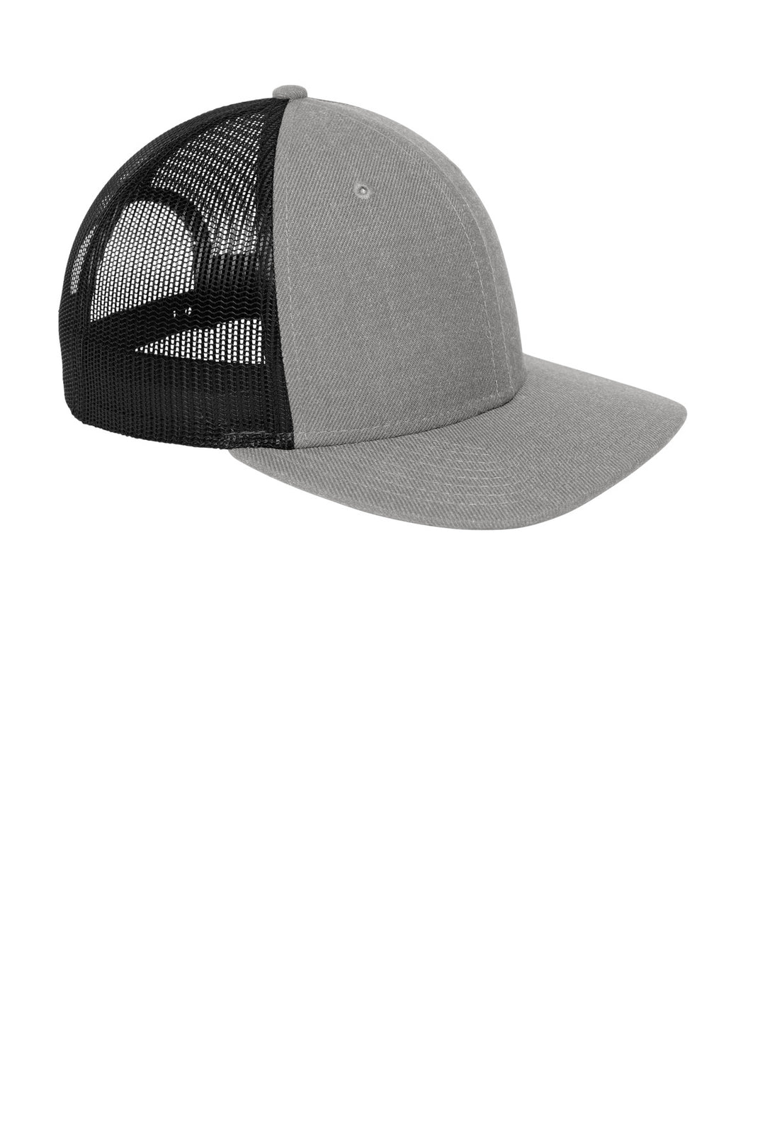 Heather Gry/Bk New Era Snapback Low Profile Trucker Cap NE207