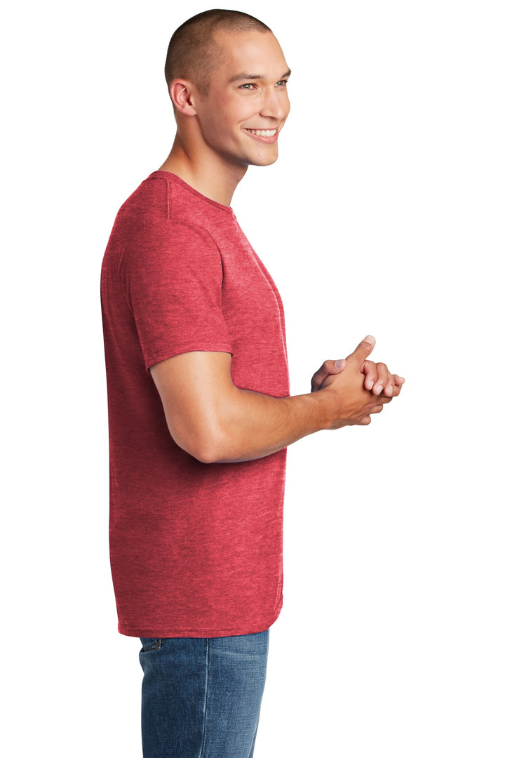 Hthr Red Gildan Softstyle T-Shirt. 64000