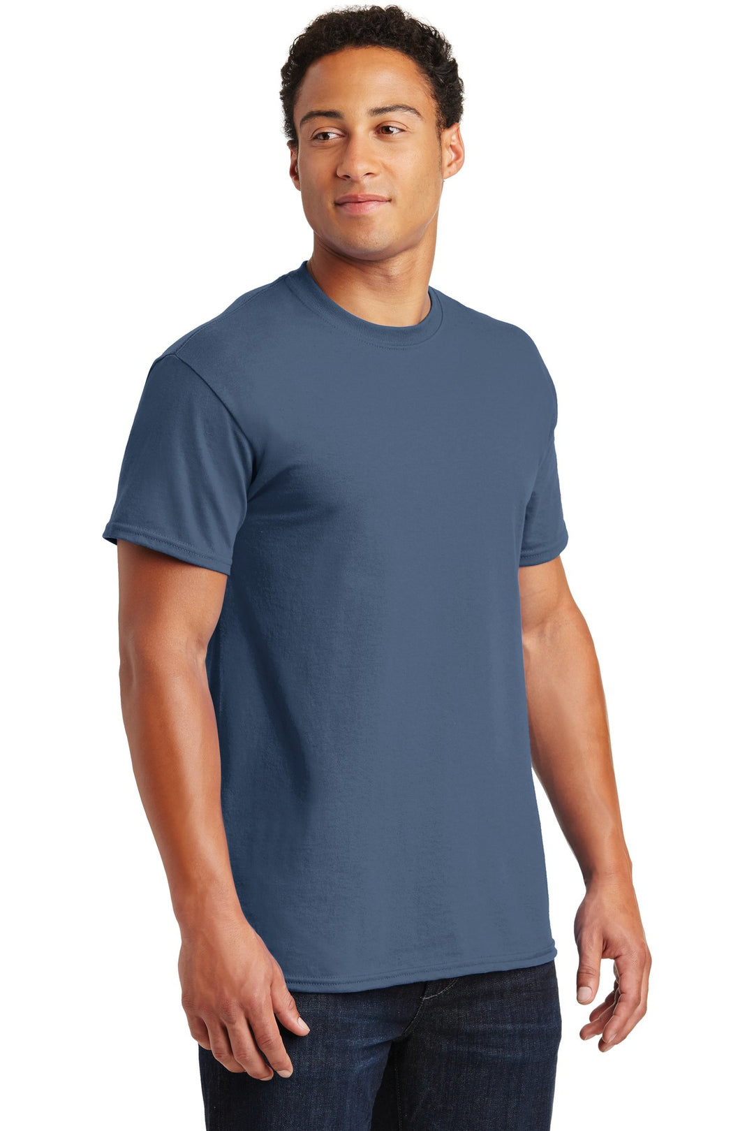 Indigo Blue Gildan - Ultra Cotton 100% US Cotton T-Shirt. 2000