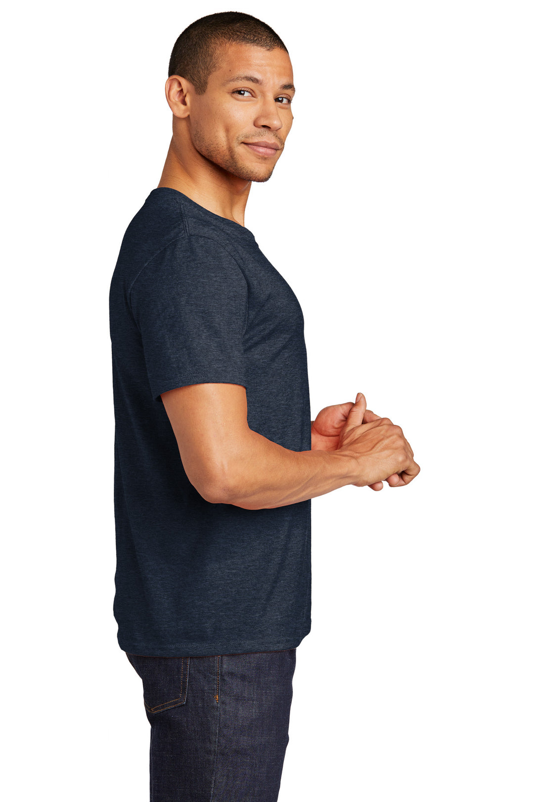 IndigoHtr Jerzees Premium Blend Ring Spun T-Shirt 560M