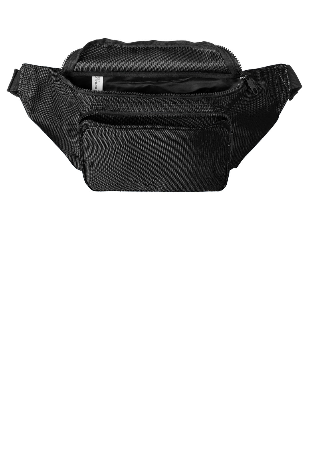 Inside View of Black Port Authority Large Crossbody Hip Pack BG919