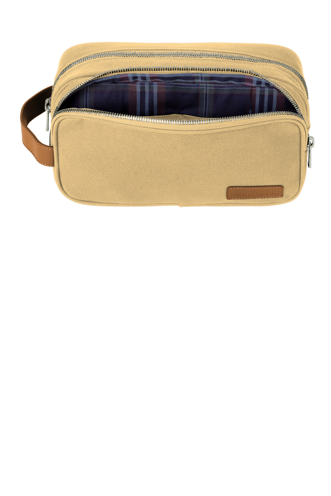 Inside View of LedgerKhk Brooks Brothers Wells Dopp Kit BB18870
