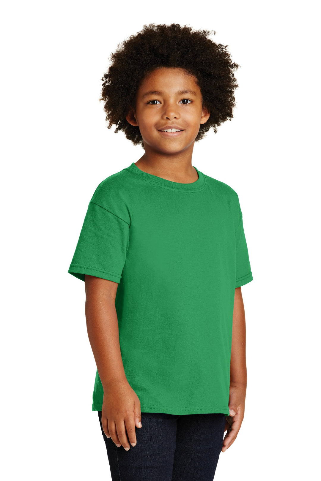Irish Green Gildan - Youth Heavy Cotton 100% Cotton T-Shirt. 5000B
