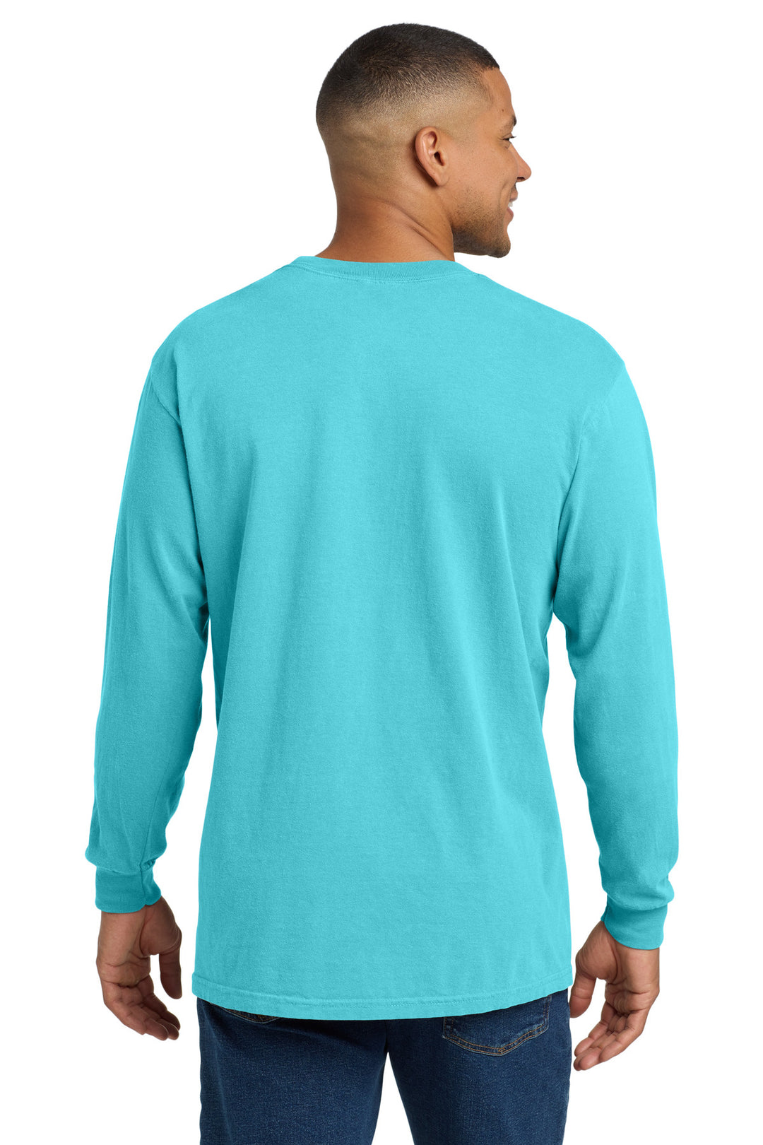 Lagoon COMFORT COLORS Heavyweight Ring Spun Long Sleeve Pocket Tee. 4410