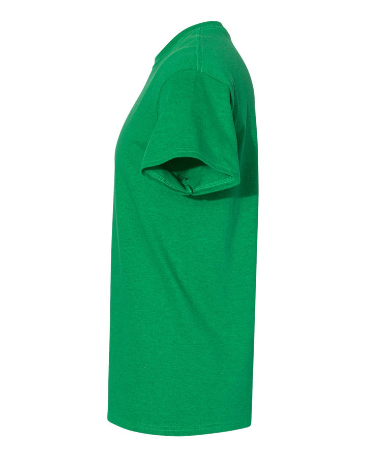 Left View of Antique Irish Green Heavy Cotton™ T-Shirt - 5000