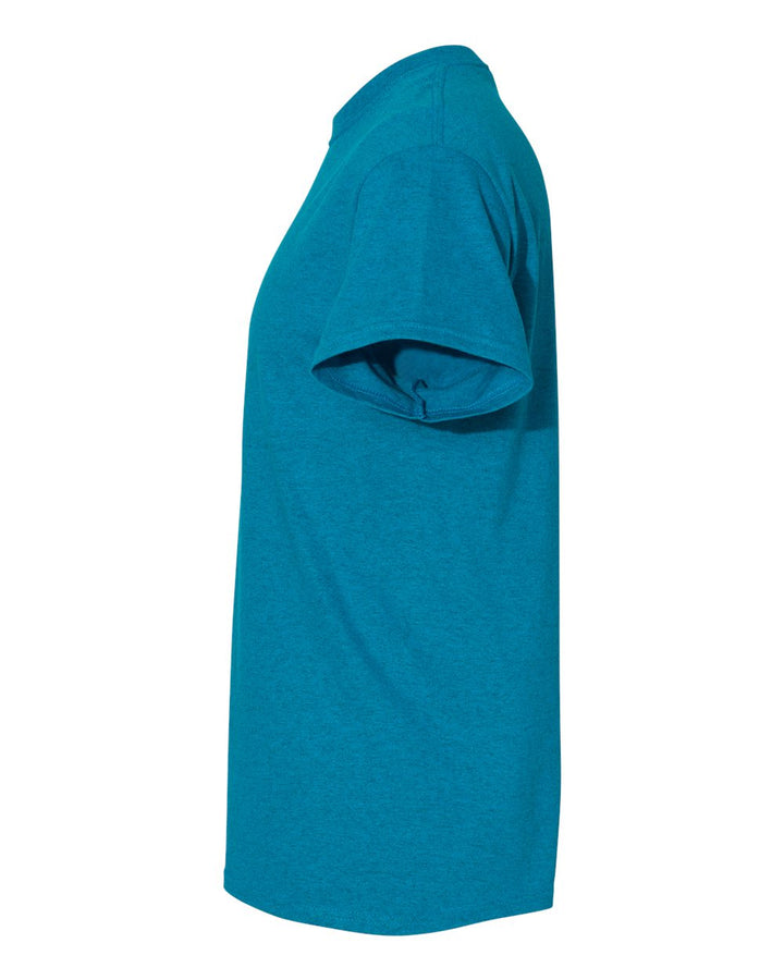 Left View of Antique Sapphire Heavy Cotton™ T-Shirt - 5000