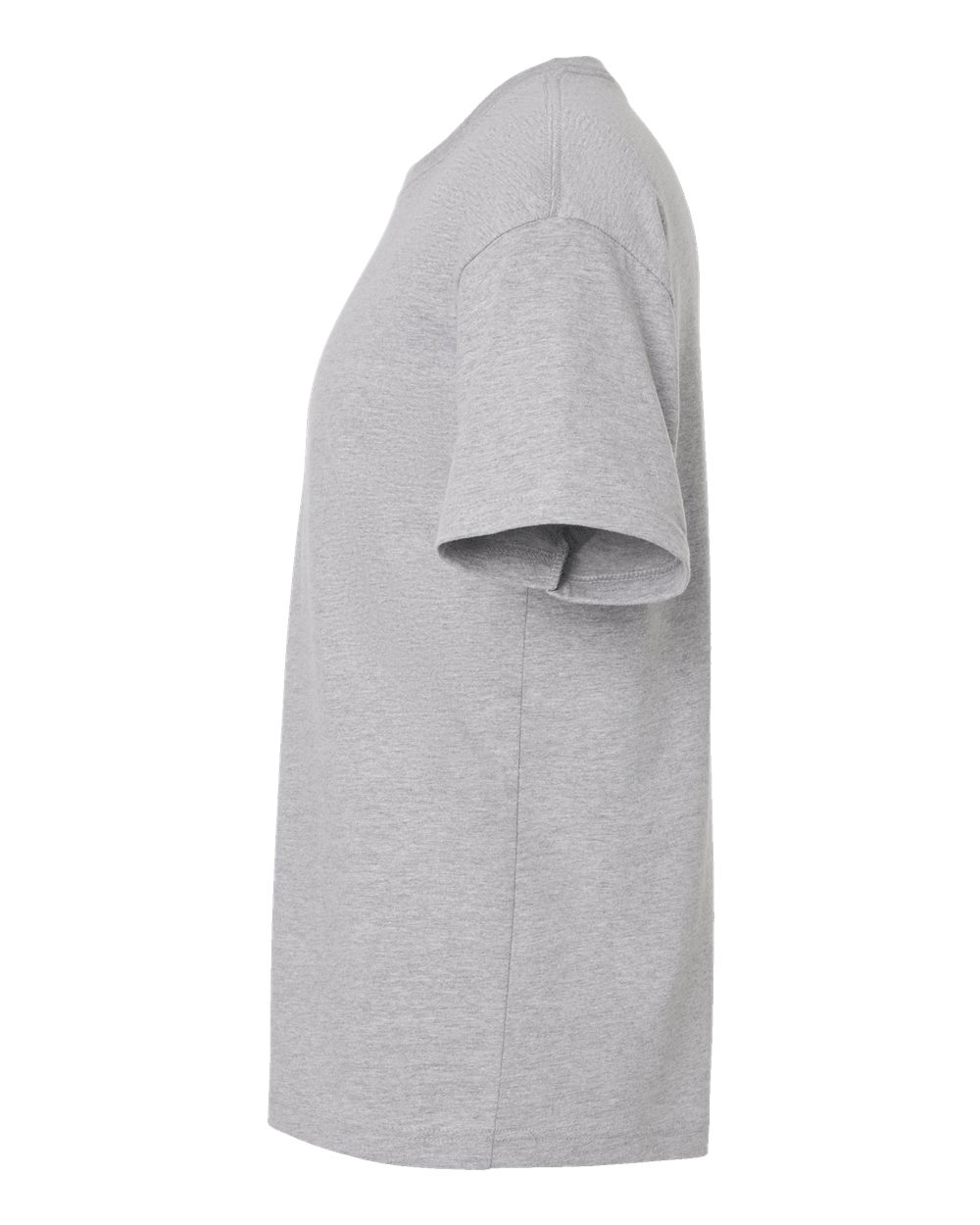 Left View of Athletic Heather 6 oz. Heavyweight Tee - 3010