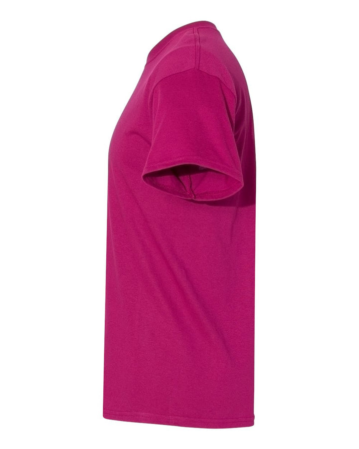 Left View of Berry Heavy Cotton™ T-Shirt - 5000