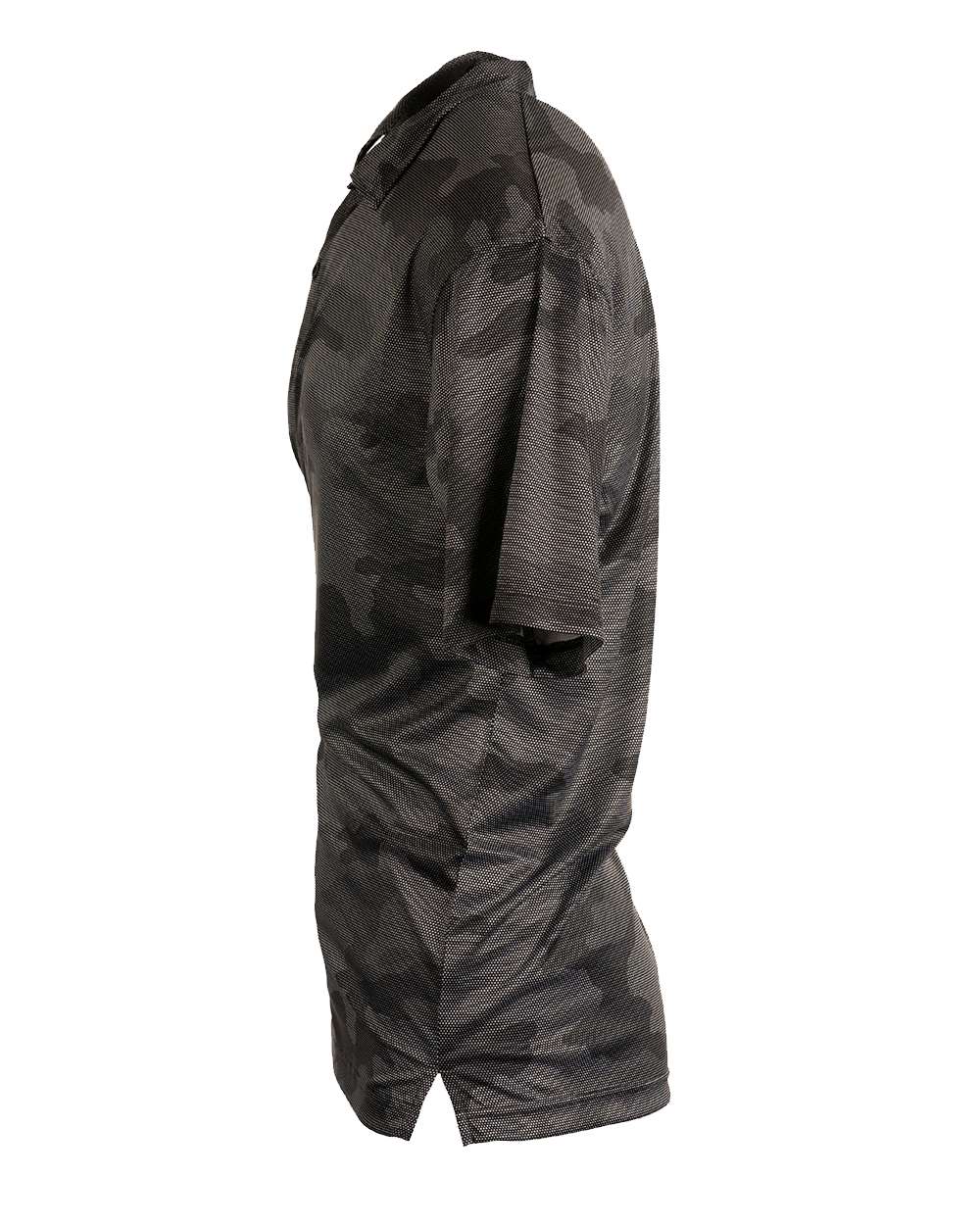 Left View of Black Camo Golf Polo - 0101