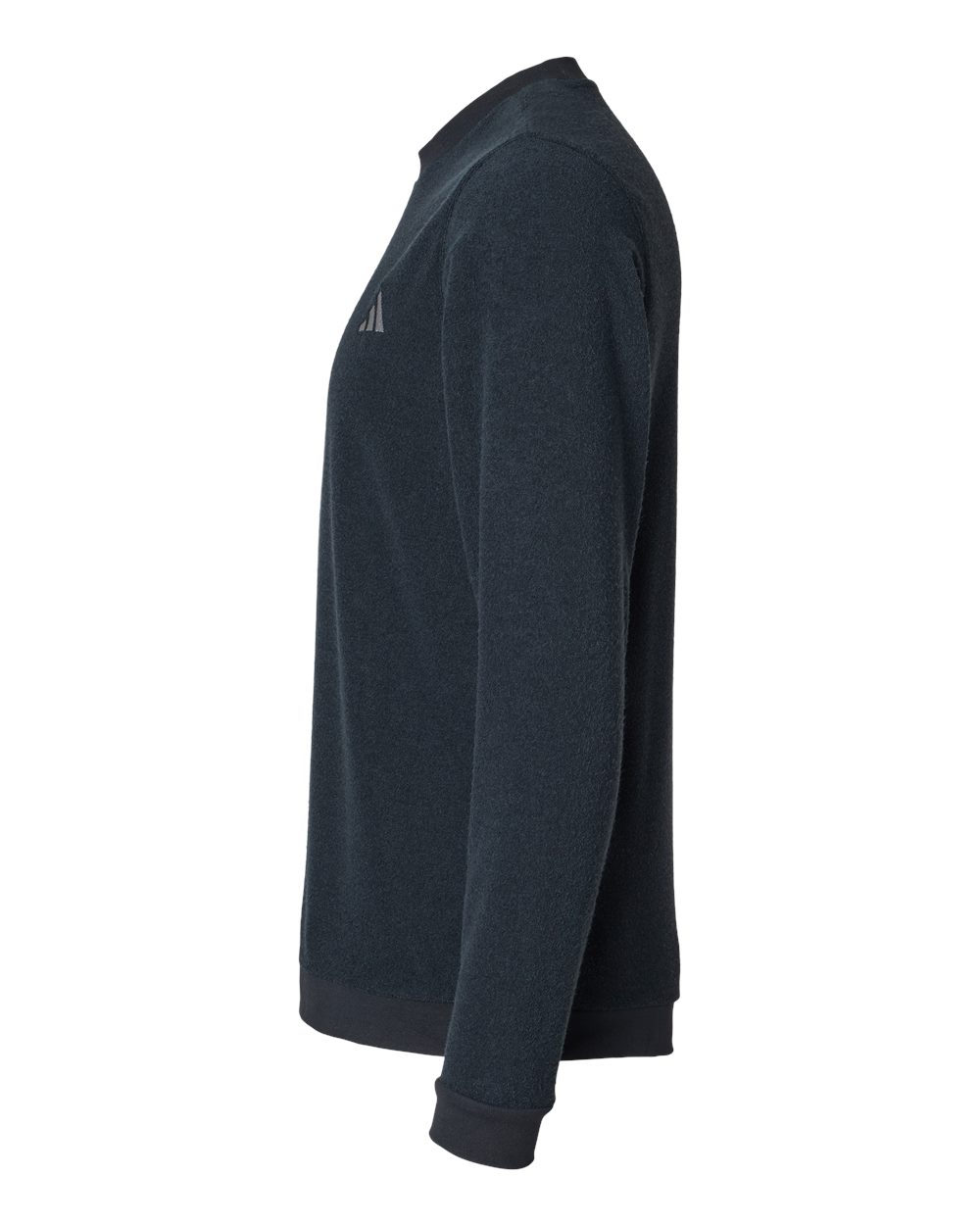 Left View of Black Crewneck Sweatshirt - A586