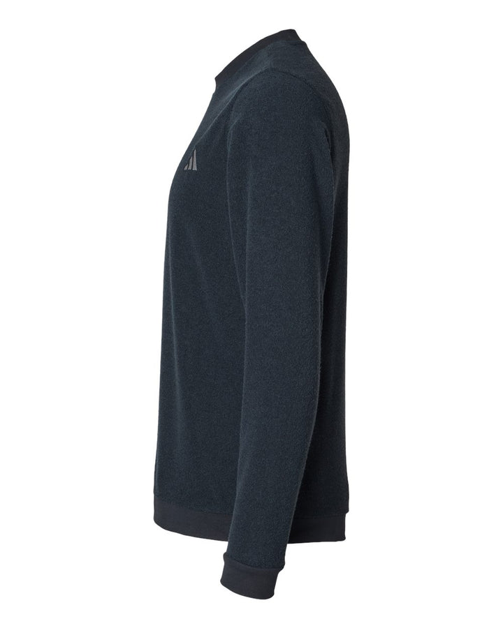 Left View of Black Crewneck Sweatshirt - A586