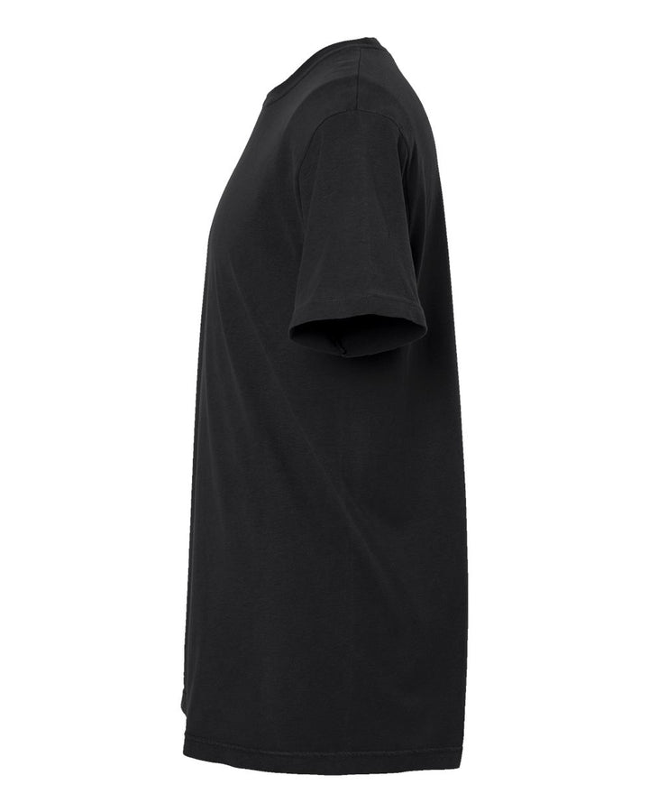 Left View of Black Vintage Garment-Dyed T-Shirt - 6500M