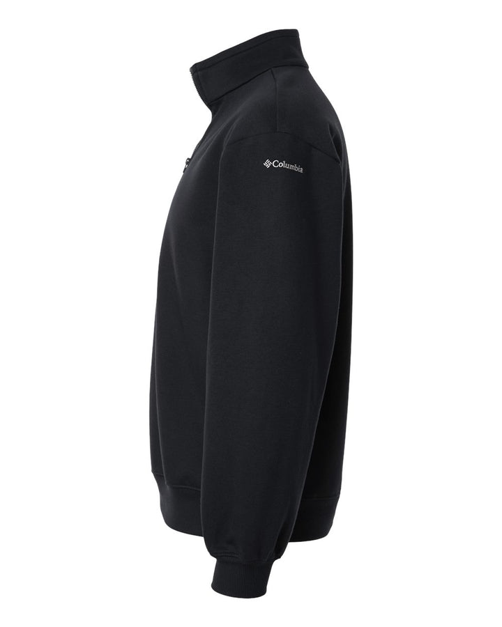 Left View of Black Women's Aldermore Half-Zip Pullover - 216515