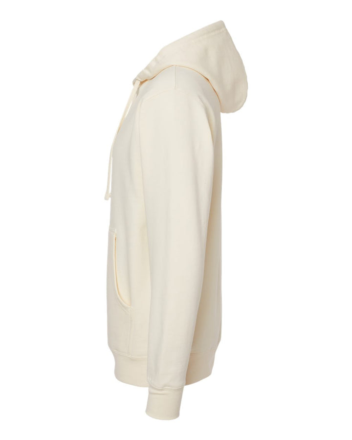 Left View of Bone Midweight Hooded Sweatshirt - SS4500