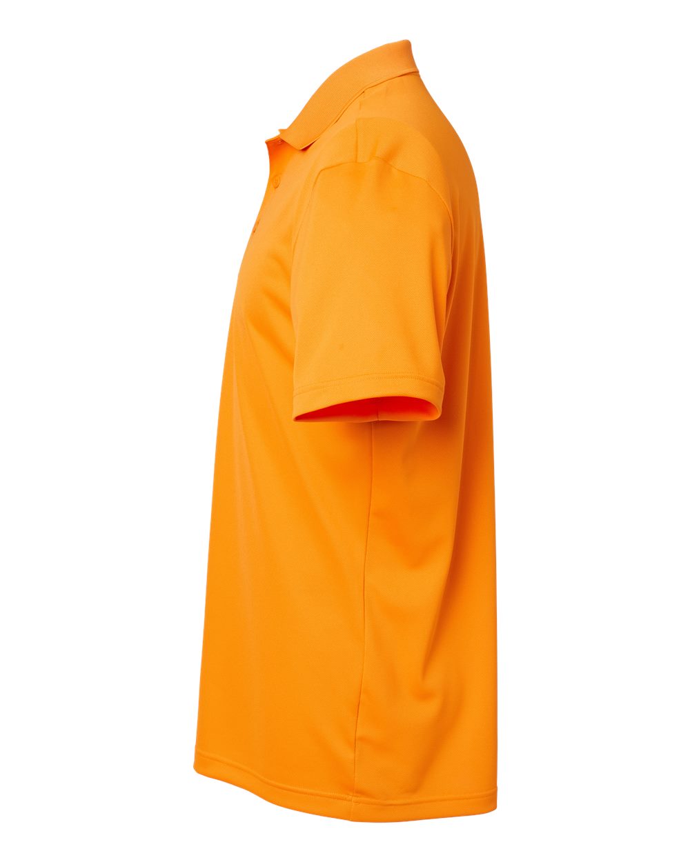 Left View of Bright Orange Basic Sport Polo - A430
