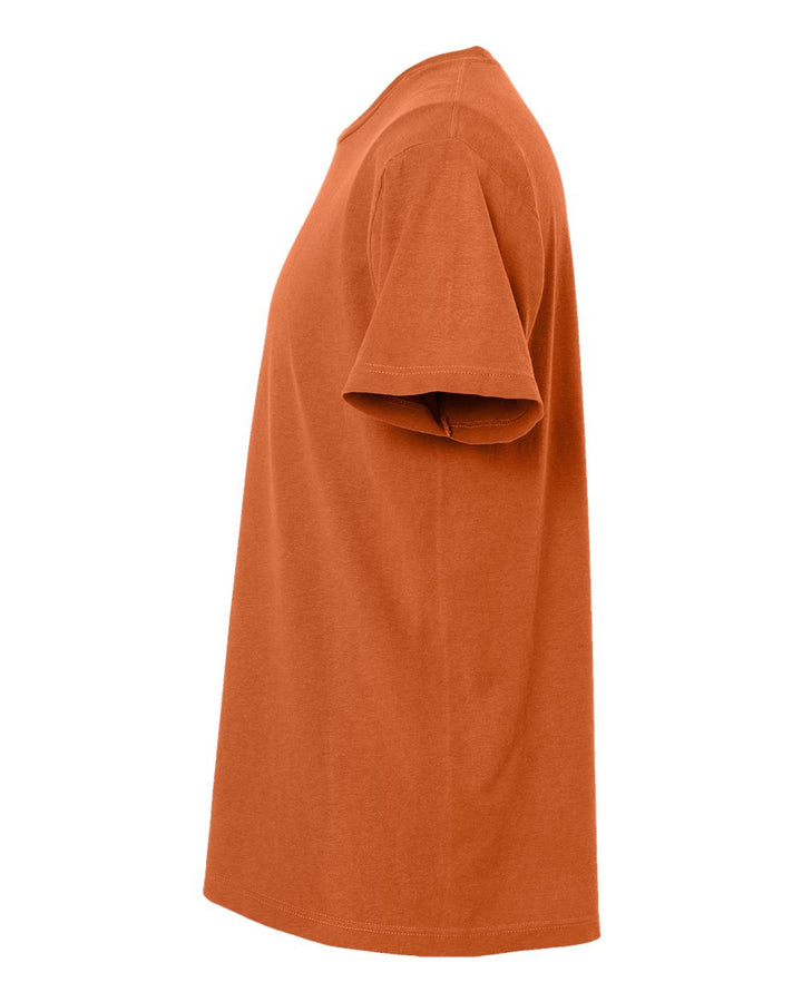 Left View of Burnt Orange Vintage Garment-Dyed T-Shirt - 6500M