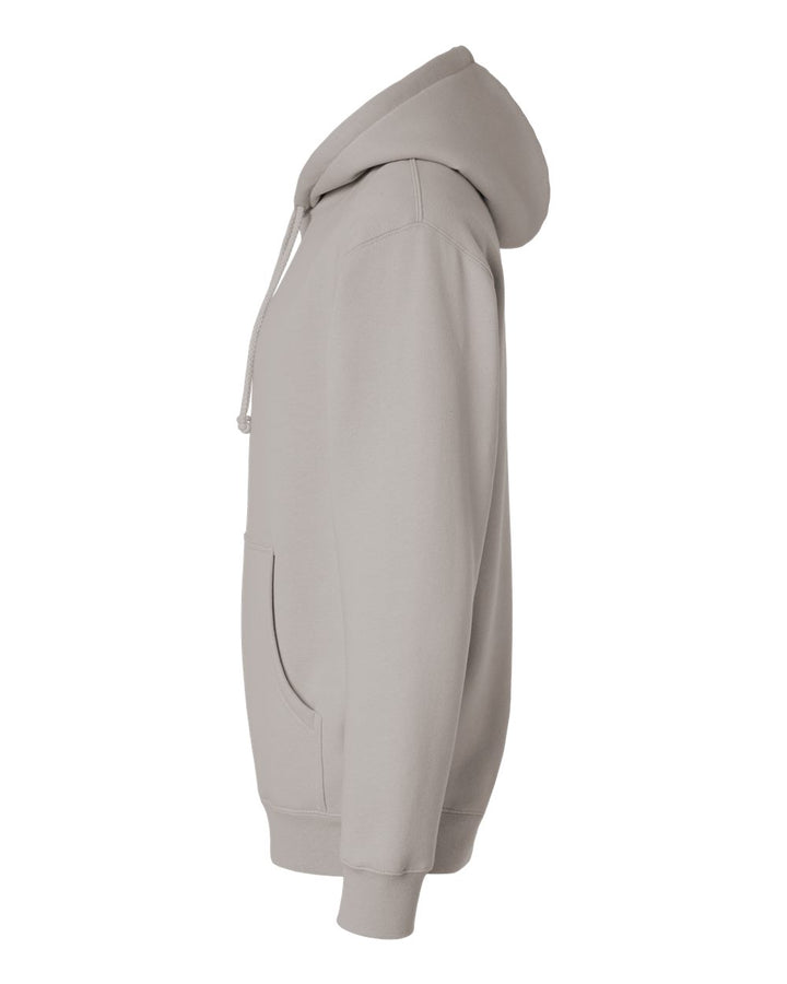 Left View of Cement Heavyweight Hooded Sweatshirt - IND4000