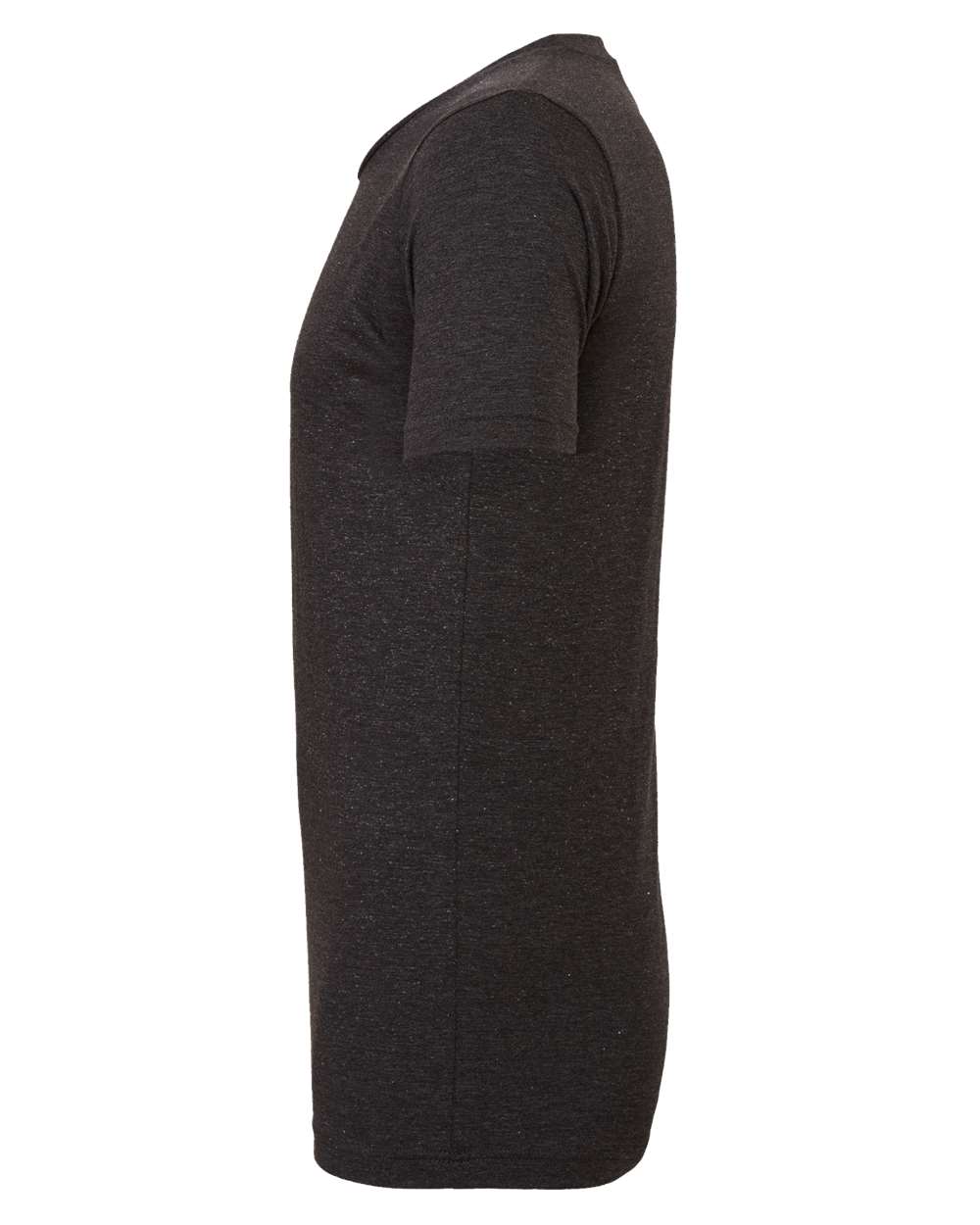 Left View of Charcoal Black Triblend Triblend Tee - 3413